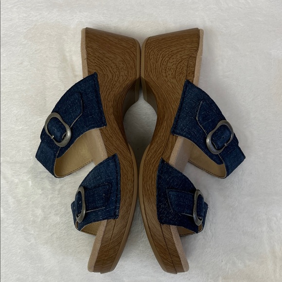 🤩NEW Dansko Women's Sophie Slide Sandal - Blue Denim🤩 - Picture 4 of 15